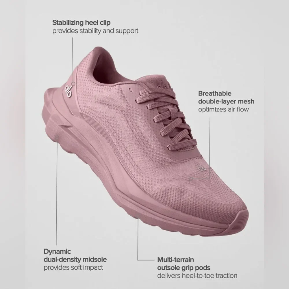 NWOB Alo Runner Shoes Smokey Quartz
